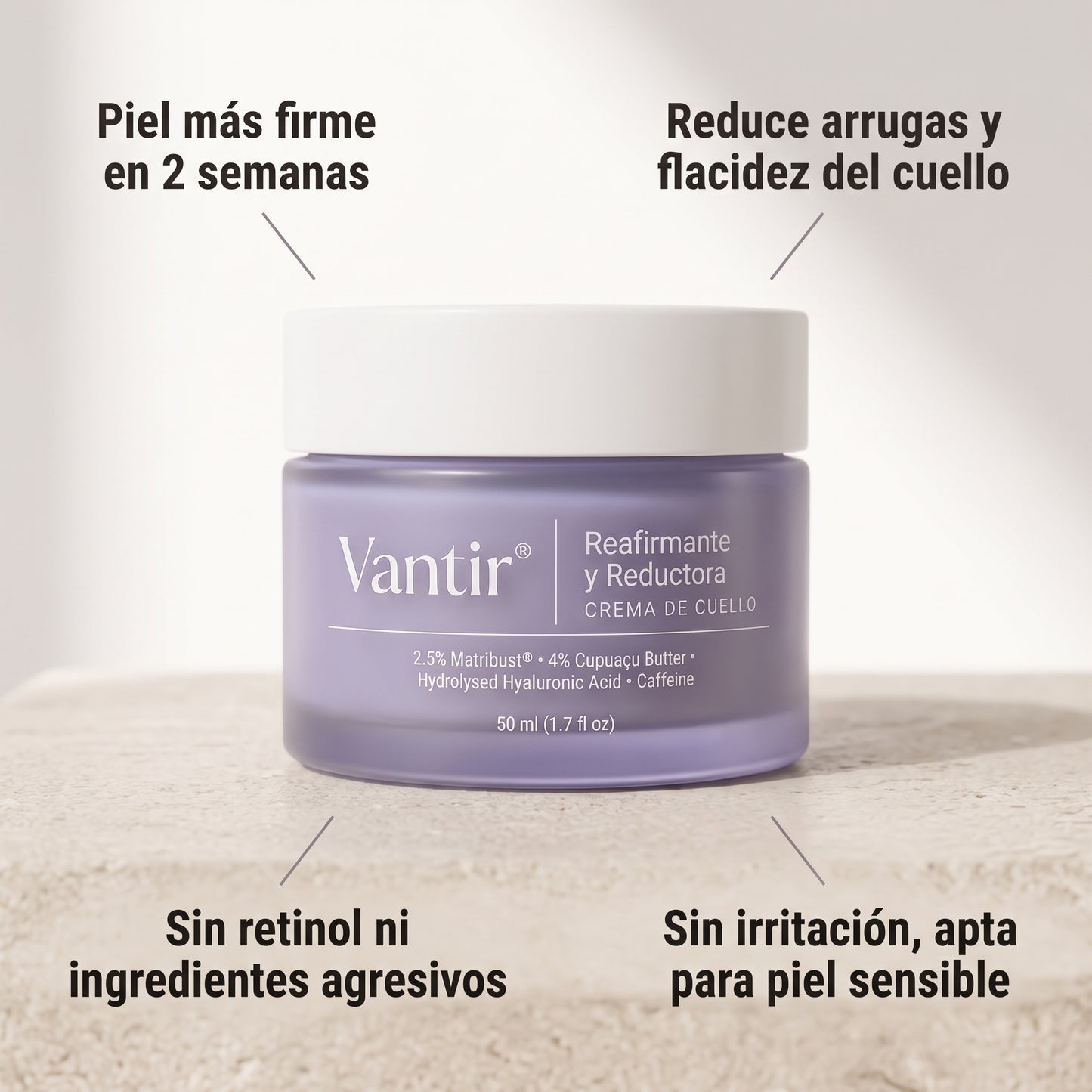 Crema Anti-Flacidez + Péptidos y Ácido Hialurónico
